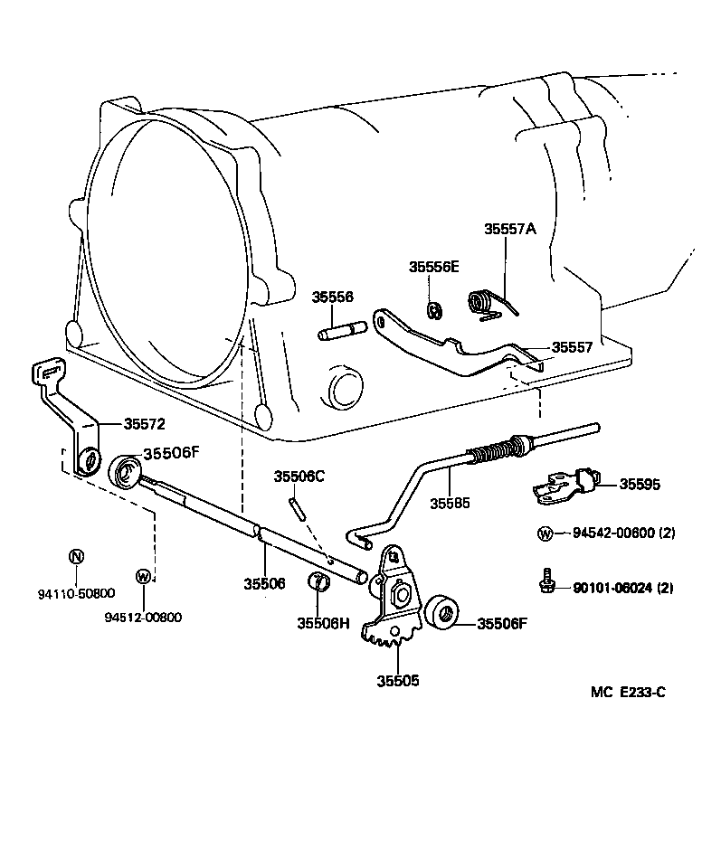  HIACE QUICK DELIVERY |  THROTTLE LINK VALVE LEVER ATM