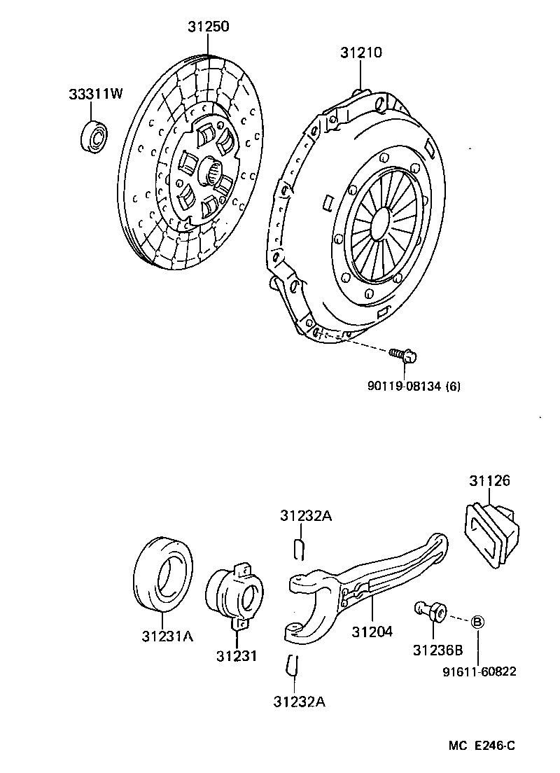  LAND CRUISER VAN |  CLUTCH RELEASE FORK