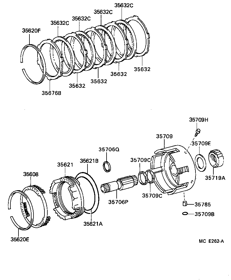  LAND CRUISER VAN |  CENTER SUPPORT PLANETARY SUN GEAR ATM