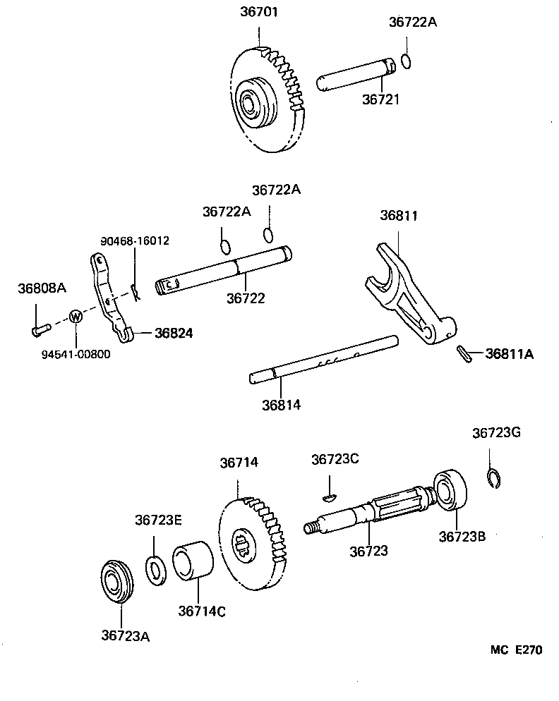  LAND CRUISER VAN |  POWER TAKE OFF CASE GEAR