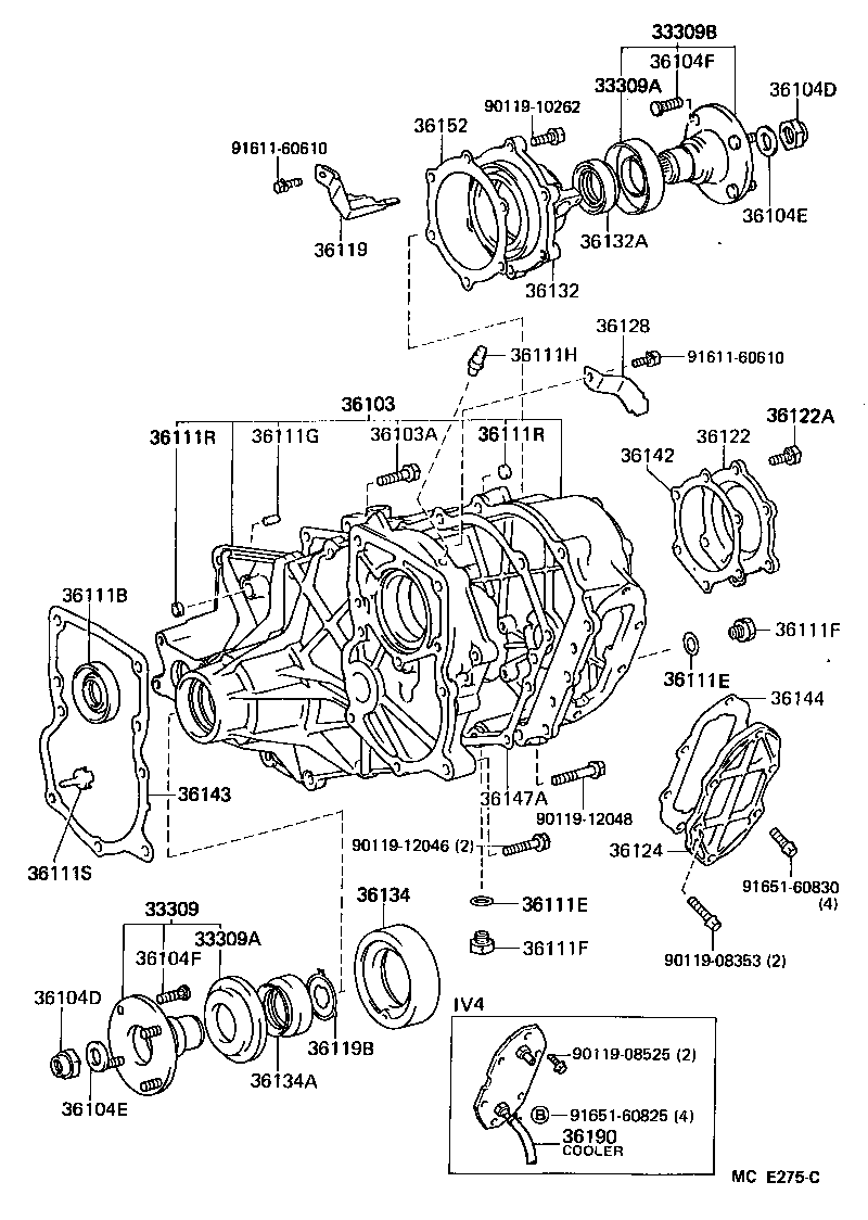  LAND CRUISER VAN |  TRANSFER CASE EXTENSION HOUSING
