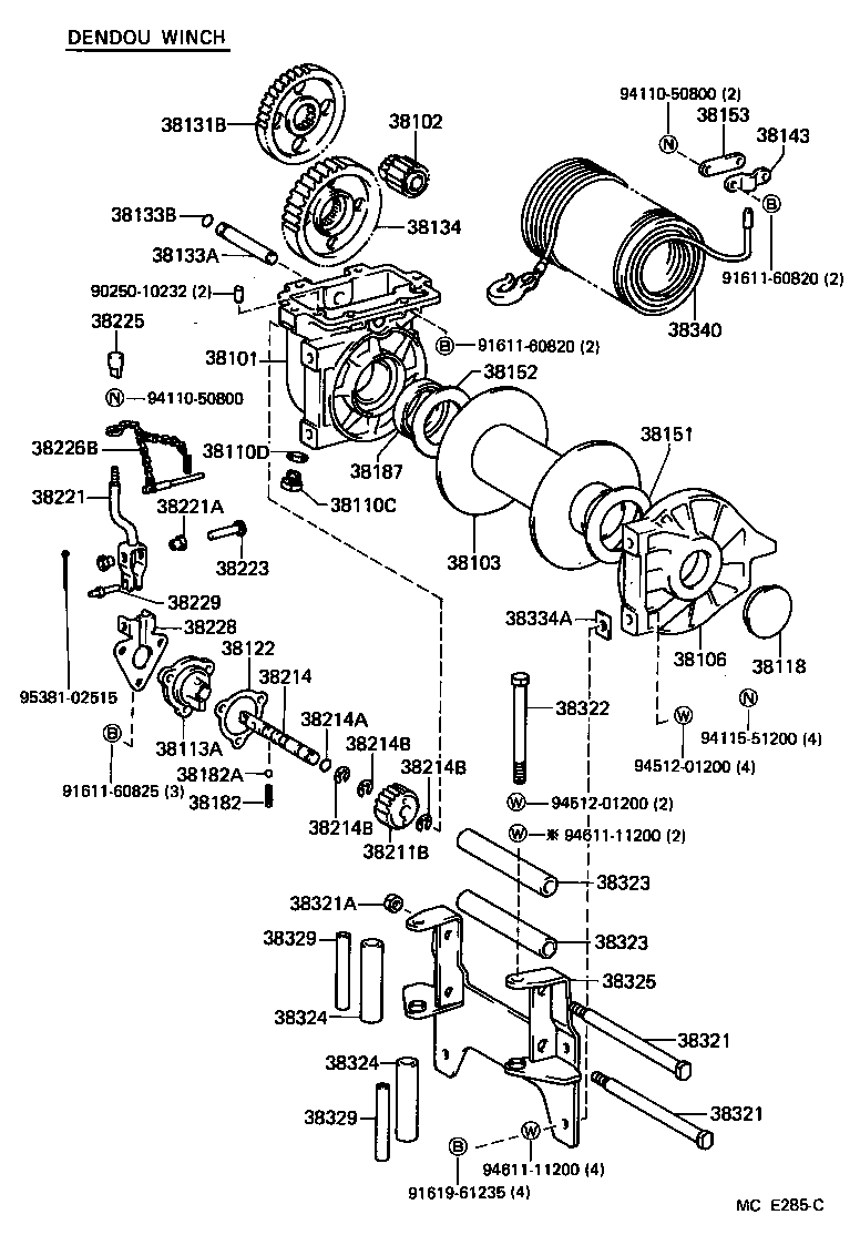  LAND CRUISER VAN |  WINCH