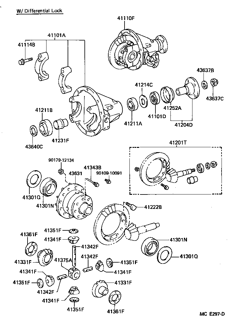  LAND CRUISER VAN |  FRONT AXLE HOUSING DIFFERENTIAL
