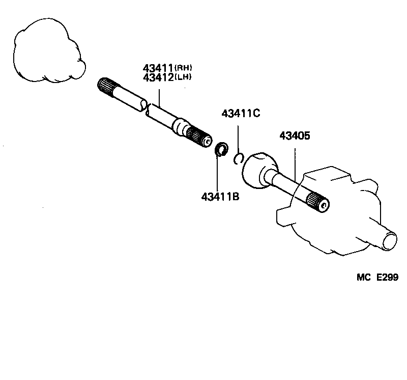  LAND CRUISER VAN |  FRONT DRIVE SHAFT