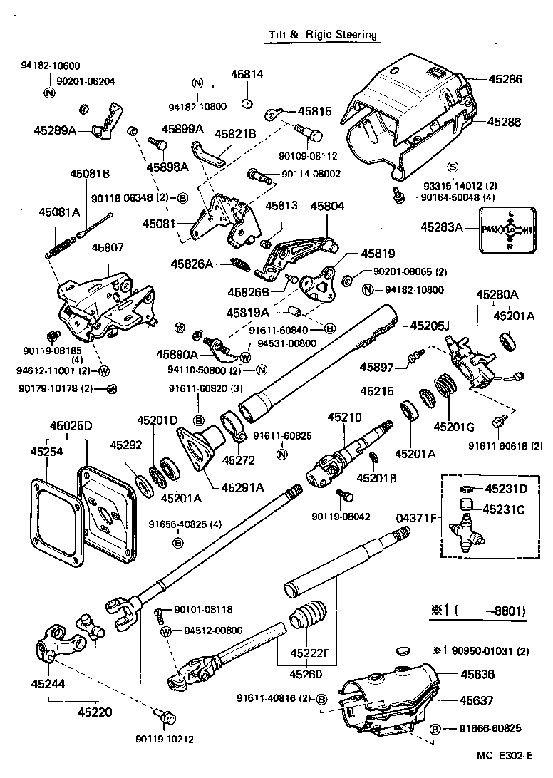  LAND CRUISER VAN |  STEERING COLUMN SHAFT