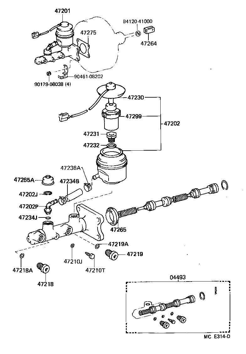  LAND CRUISER VAN |  BRAKE MASTER CYLINDER