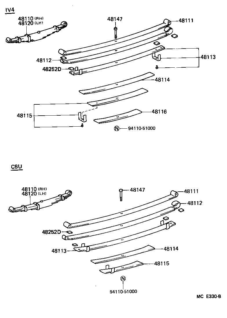 LAND CRUISER VAN |  FRONT SPRING SHOCK ABSORBER
