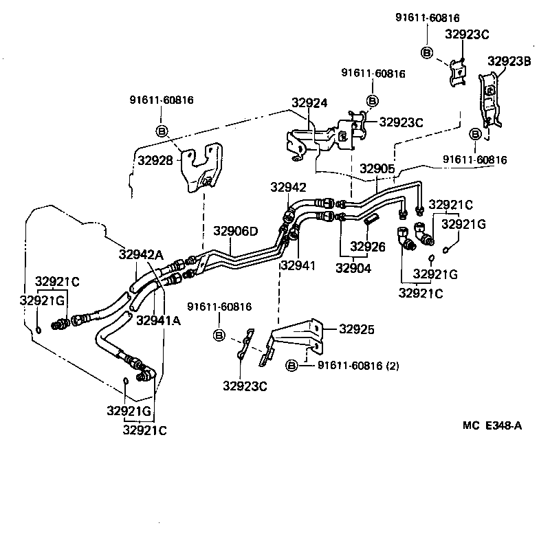  LAND CRUISER VAN |  OIL COOLER TUBE ATM