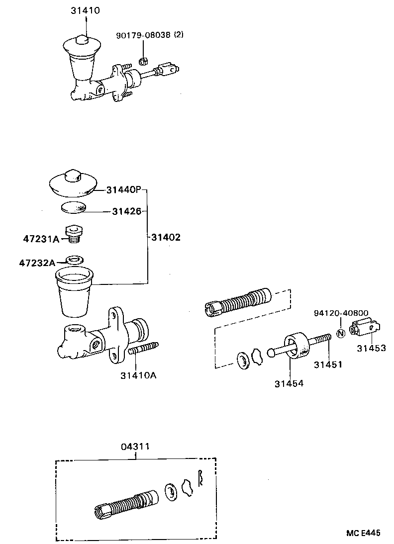  CELICA |  CLUTCH MASTER CYLINDER