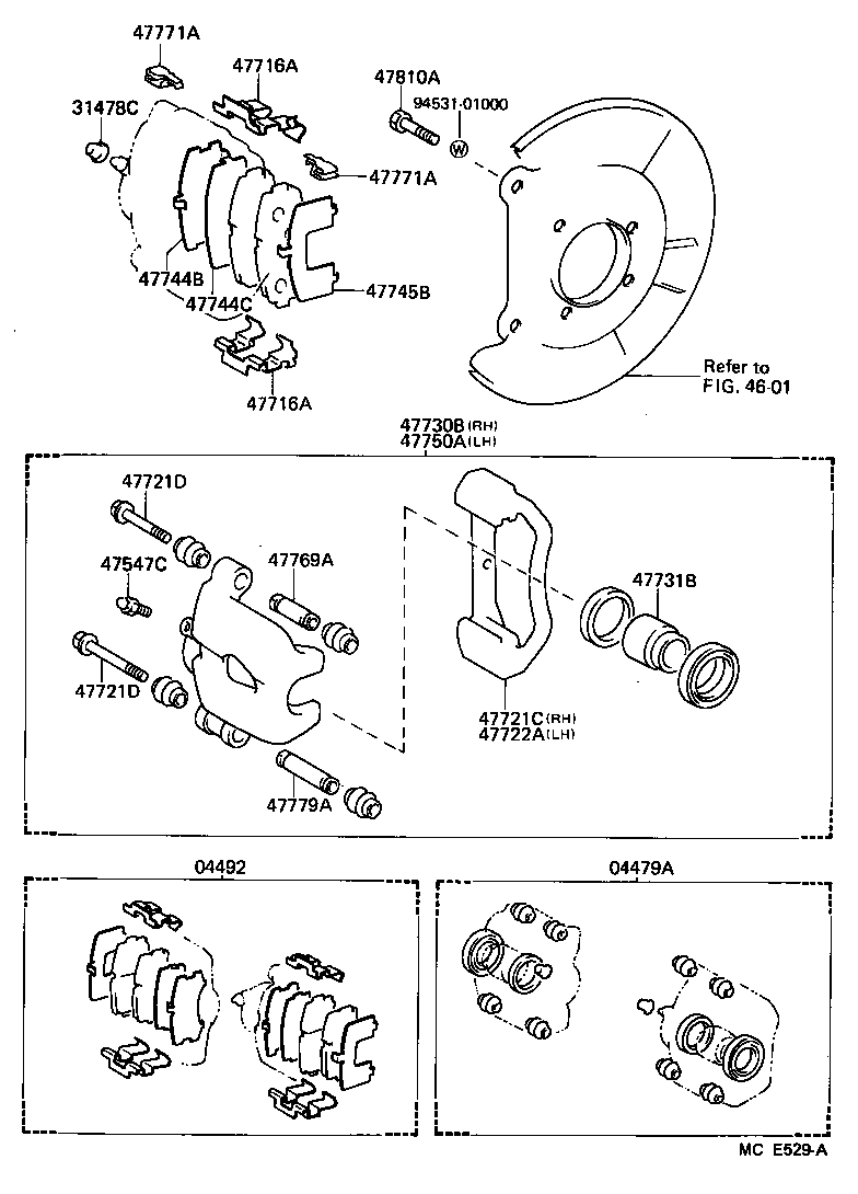  CROWN |  REAR DISC BRAKE CALIPER DUST COVER