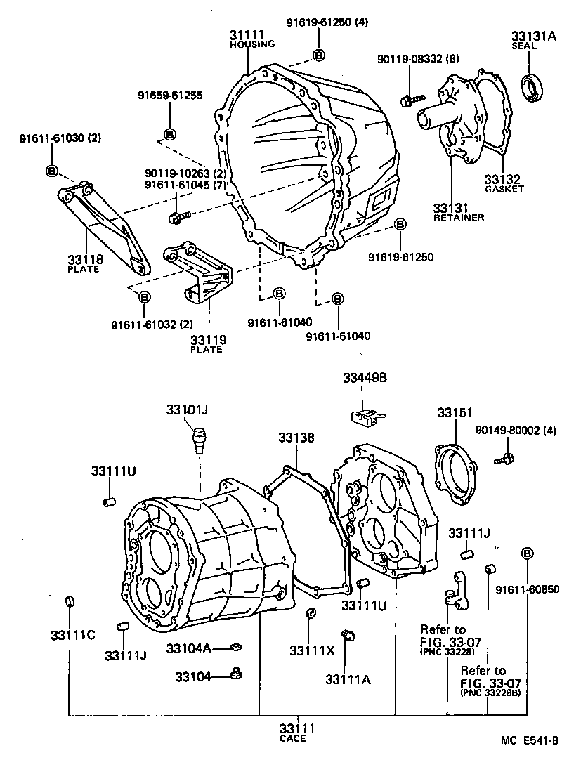  TOYOACE DYNA |  CLUTCH HOUSING TRANSMISSION CASE MTM