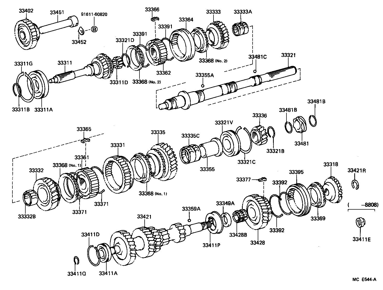  TOYOACE DYNA |  TRANSMISSION GEAR MTM