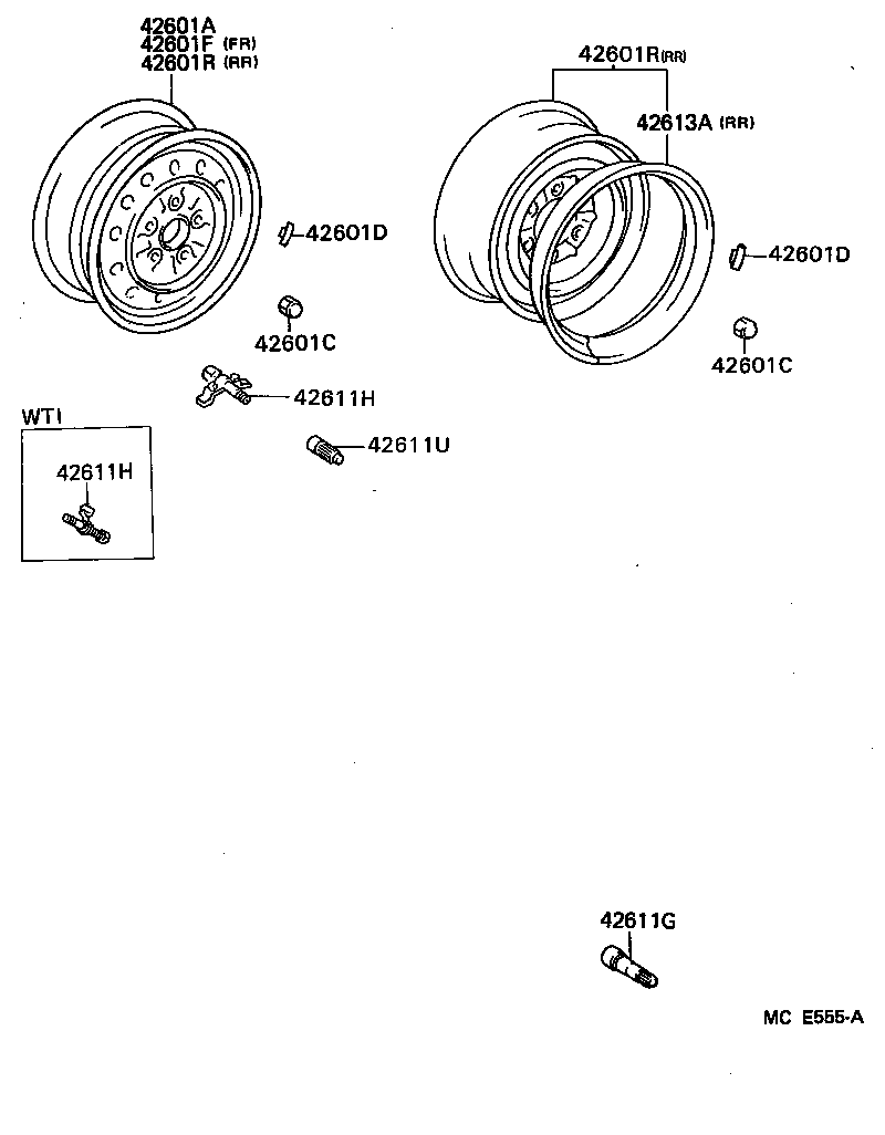  TOYOACE DYNA |  DISC WHEEL WHEEL CAP