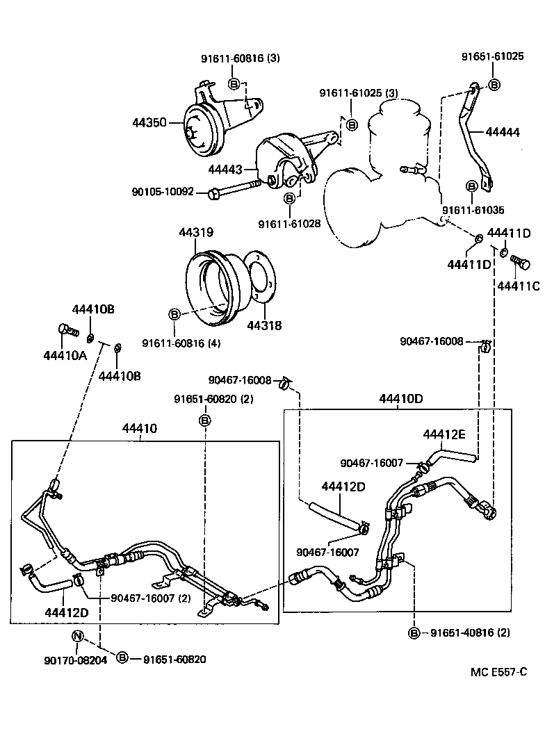  TOYOACE DYNA |  POWER STEERING TUBE