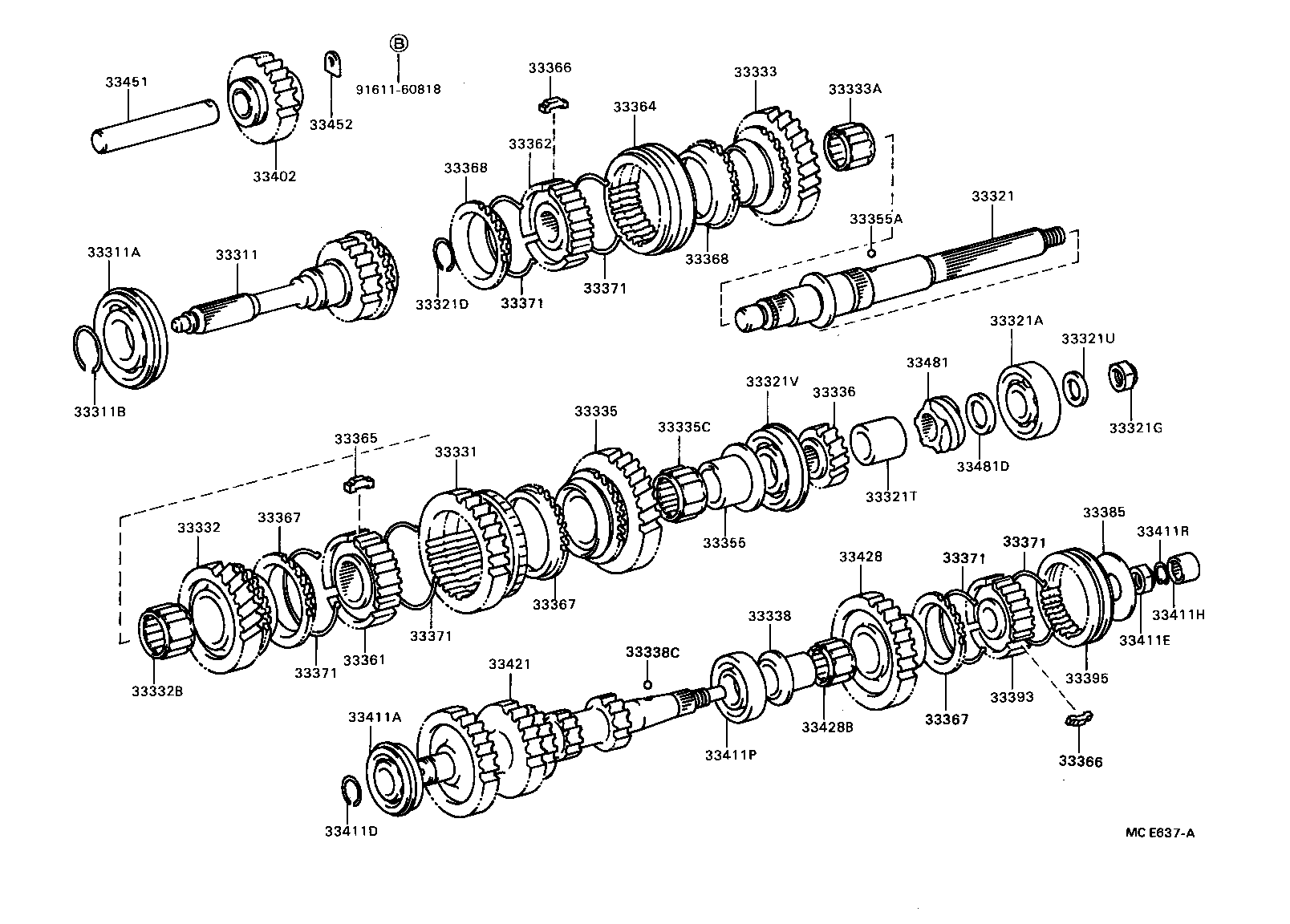  DYNA TOYOACE |  TRANSMISSION GEAR MTM
