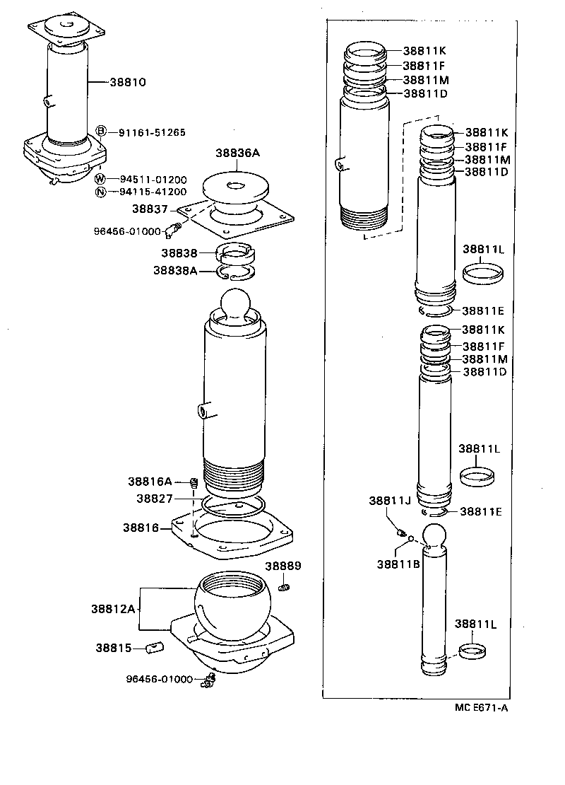 DYNA TOYOACE |  HOIST CYLINDER