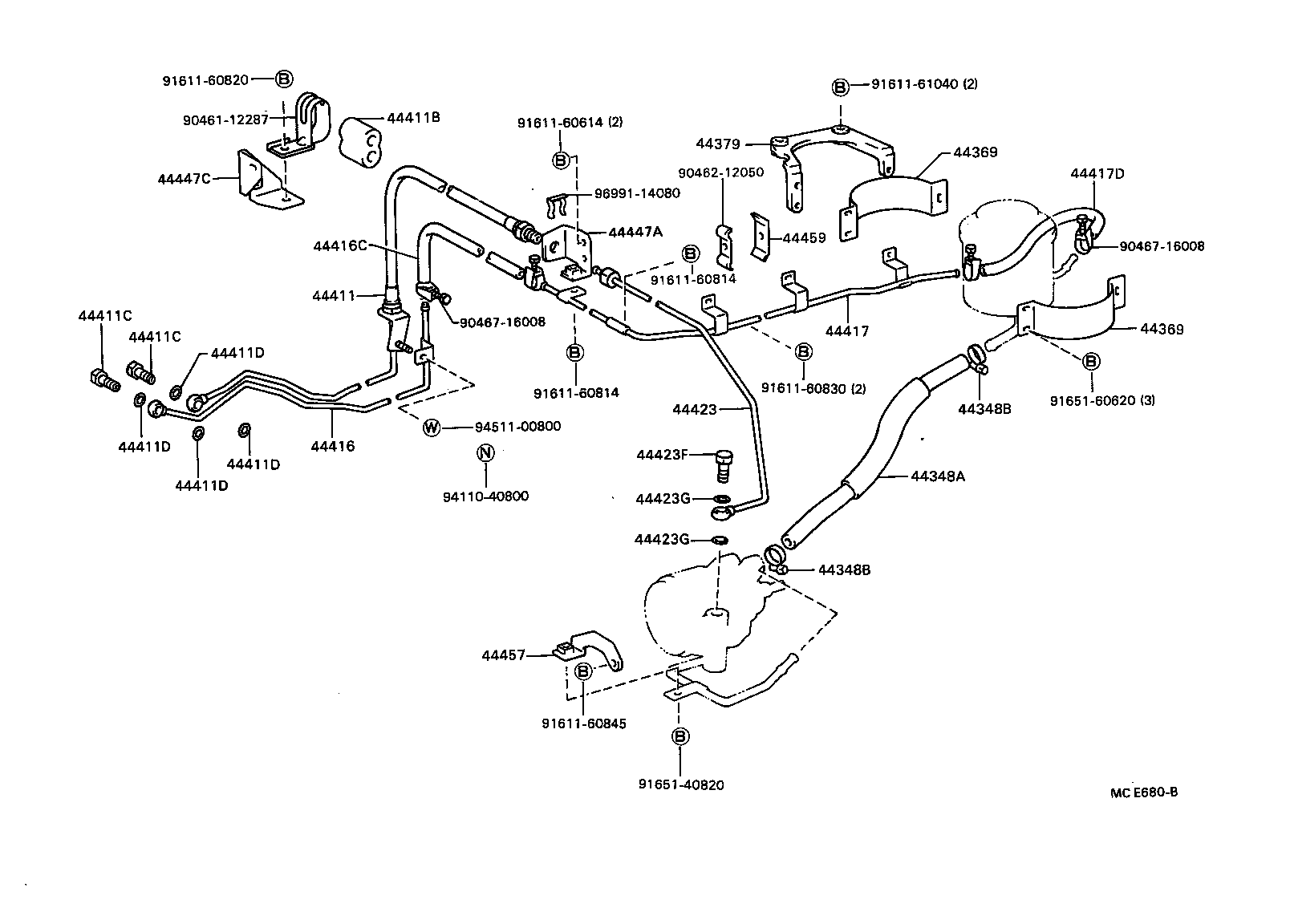  DYNA TOYOACE |  POWER STEERING TUBE
