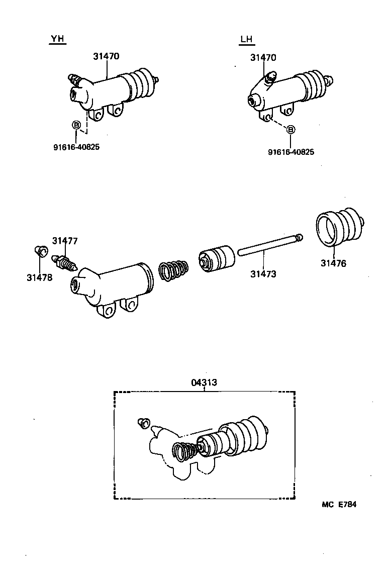  HIACE VAN WAGON |  CLUTCH RELEASE CYLINDER