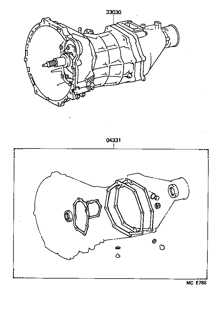  HIACE VAN WAGON |  TRANSAXLE OR TRANSMISSION ASSY GASKET KIT MTM