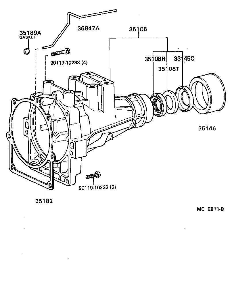  HIACE VAN WAGON |  EXTENSION HOUSING ATM