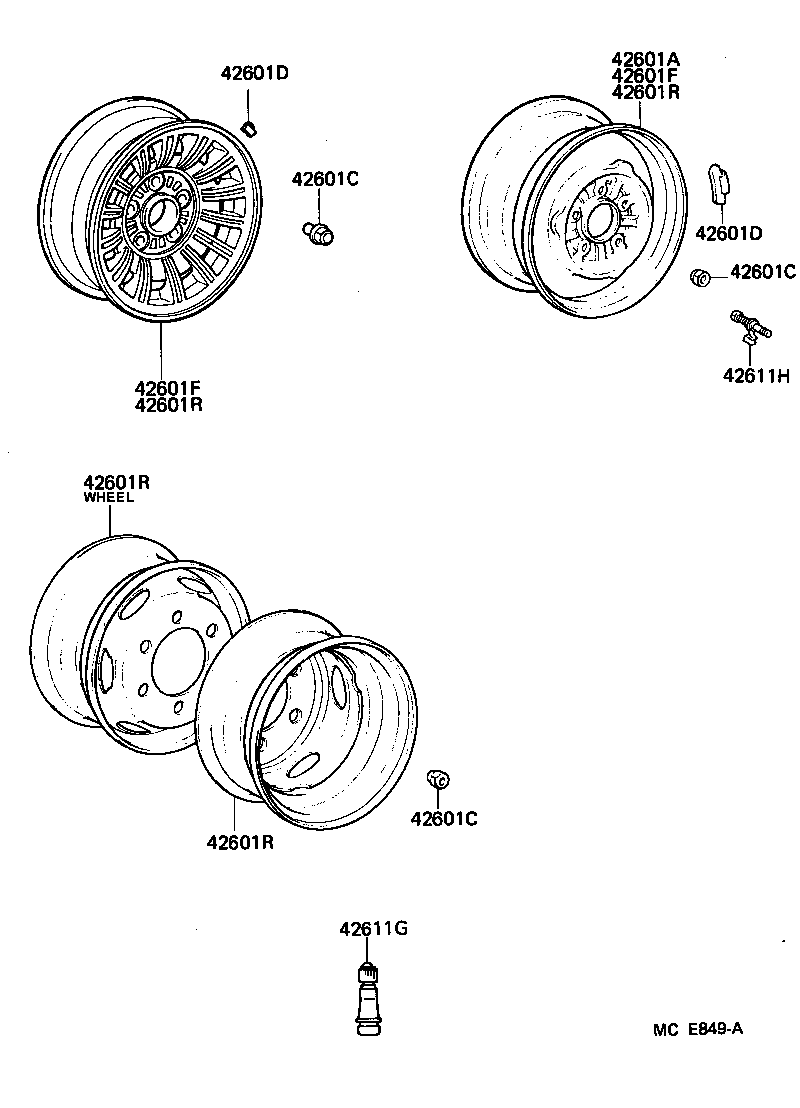  HIACE VAN WAGON |  DISC WHEEL WHEEL CAP