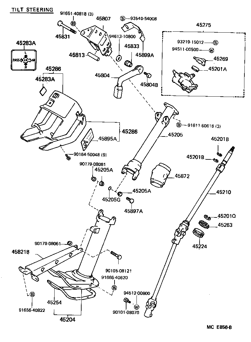  HIACE VAN WAGON |  STEERING COLUMN SHAFT