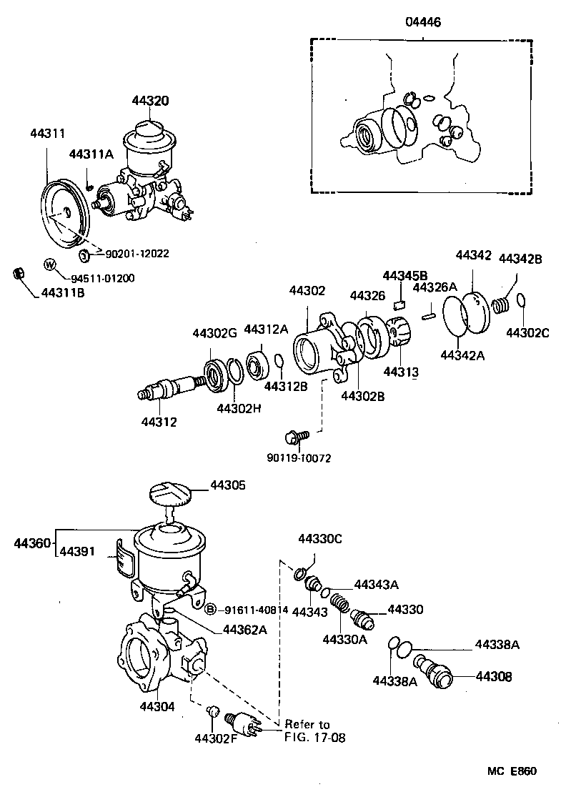  HIACE VAN WAGON |  VANE PUMP RESERVOIR POWER STEERING