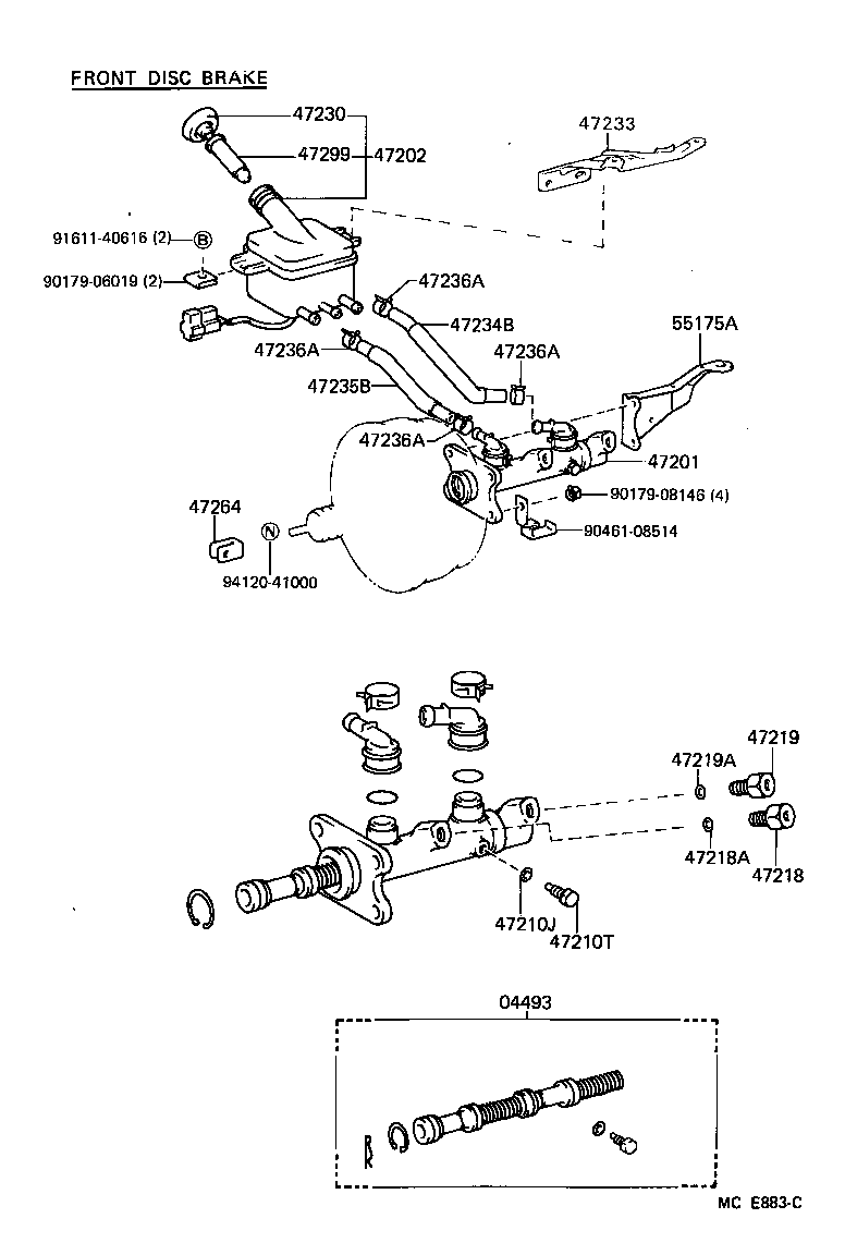  HIACE VAN WAGON |  BRAKE MASTER CYLINDER