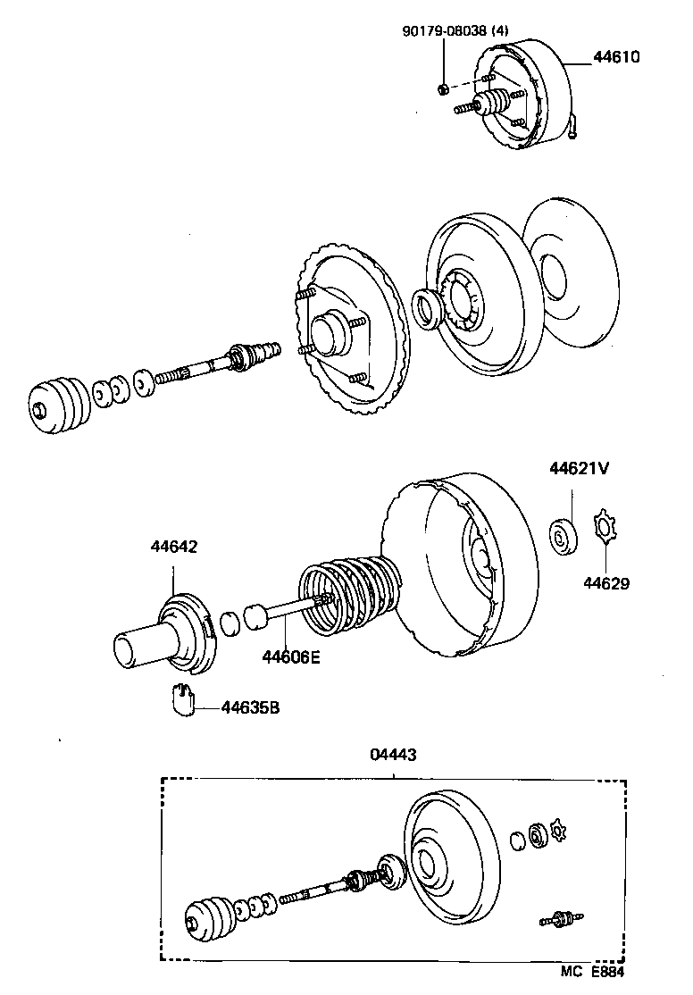  HIACE VAN WAGON |  BRAKE BOOSTER VACUUM TUBE