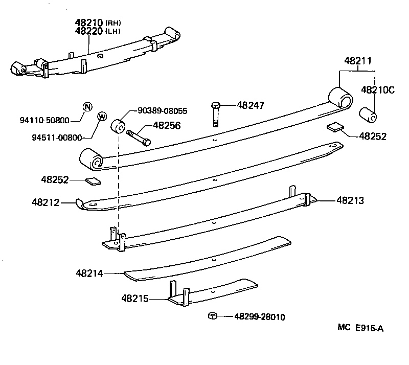  HIACE VAN WAGON |  REAR SPRING SHOCK ABSORBER