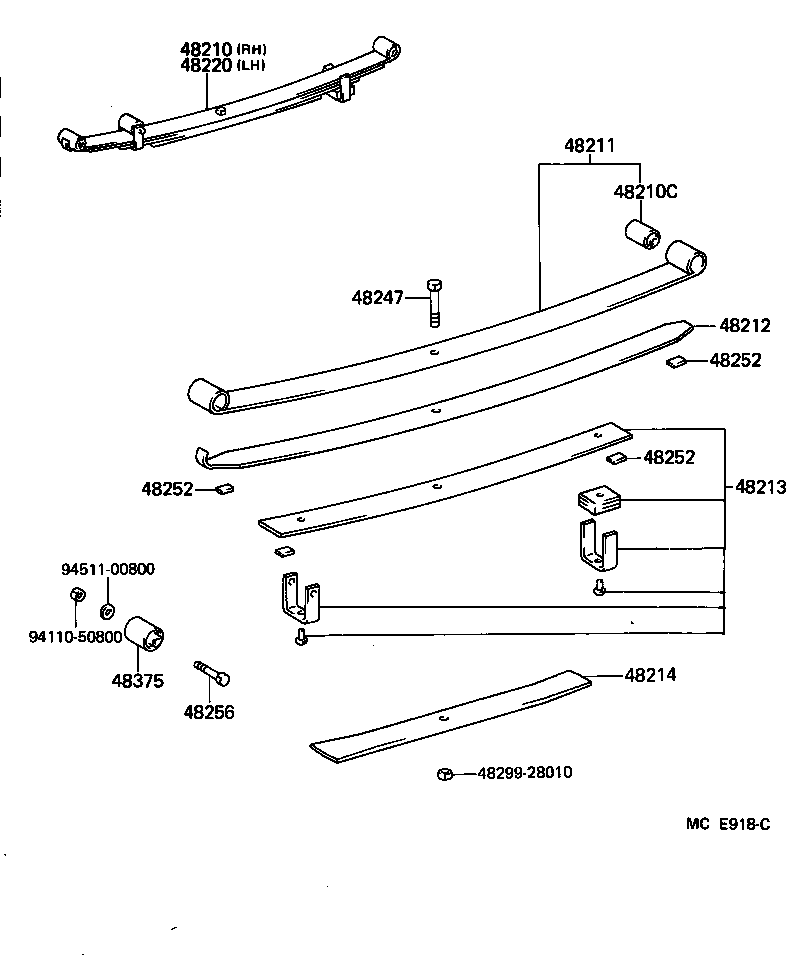  HIACE VAN WAGON |  REAR SPRING SHOCK ABSORBER