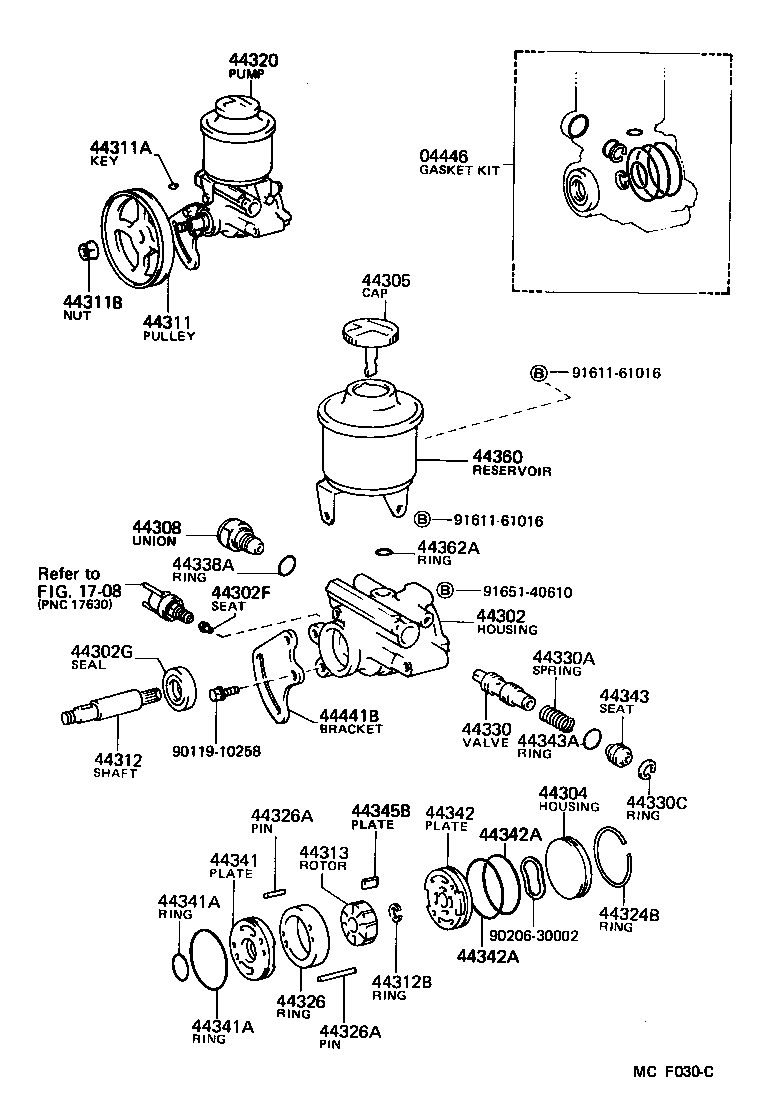  CROWN |  VANE PUMP RESERVOIR POWER STEERING