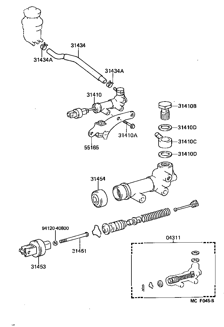  TOYOACE DYNA |  CLUTCH MASTER CYLINDER