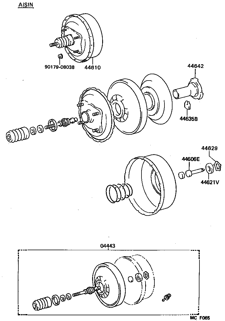  TOYOACE DYNA |  BRAKE BOOSTER VACUUM TUBE