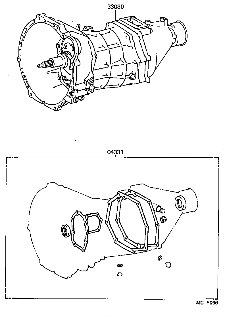  HIACE TRUCK |  TRANSAXLE OR TRANSMISSION ASSY GASKET KIT MTM