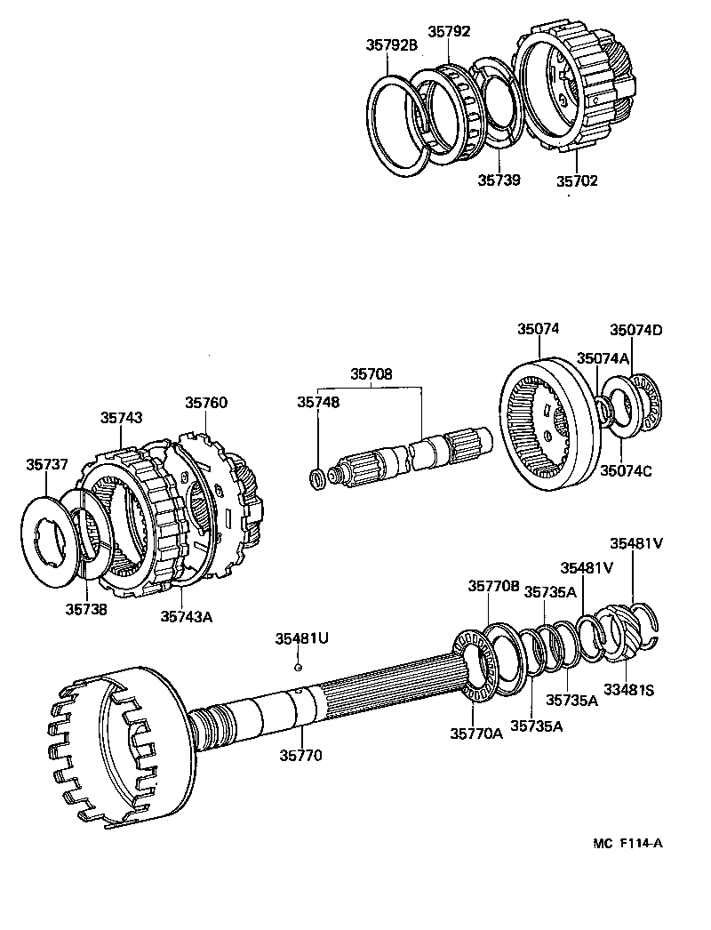  HIACE TRUCK |  PLANETARY GEAR REVERSE PISTON COUNTER GEAR ATM