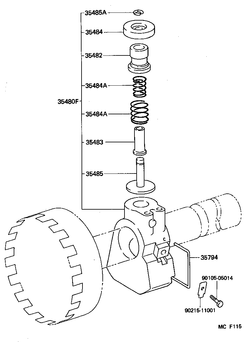  HIACE TRUCK |  REAR OIL PUMP GOVERNOR ATM
