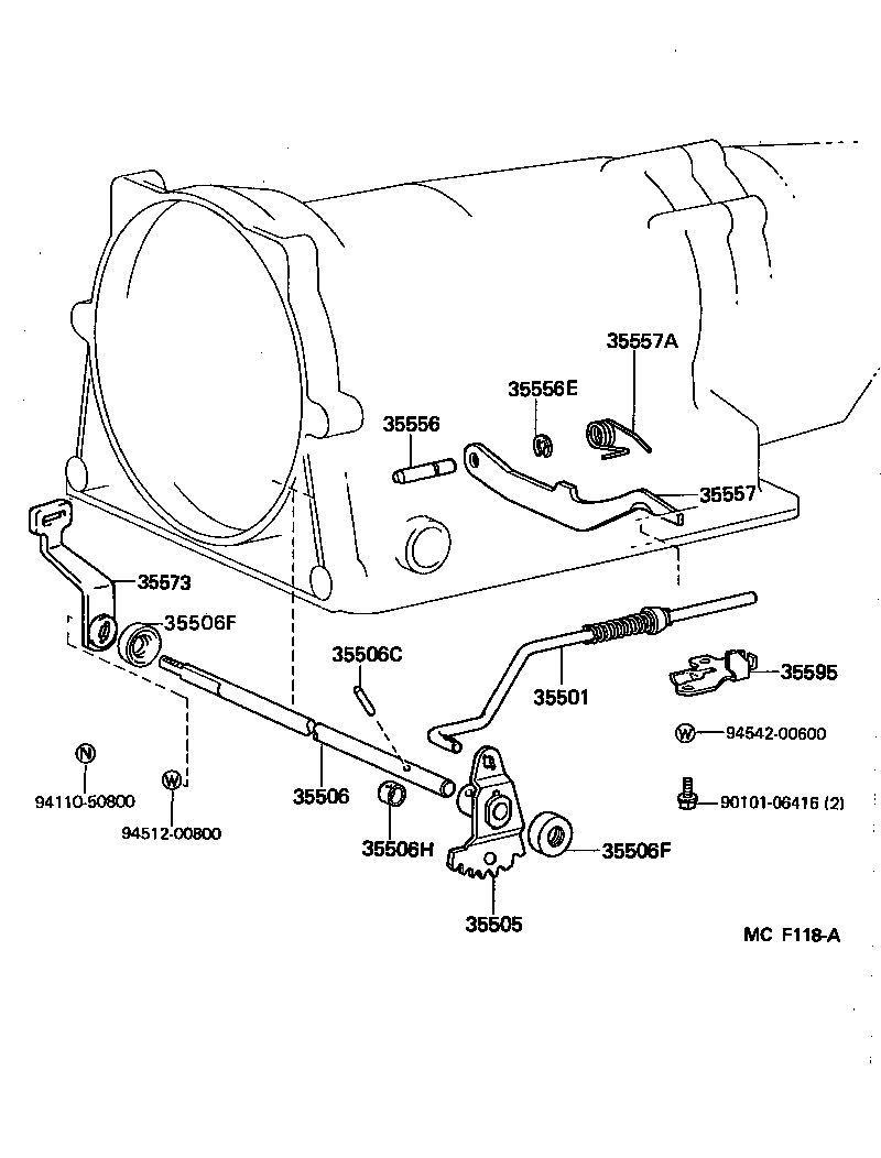  HIACE TRUCK |  THROTTLE LINK VALVE LEVER ATM