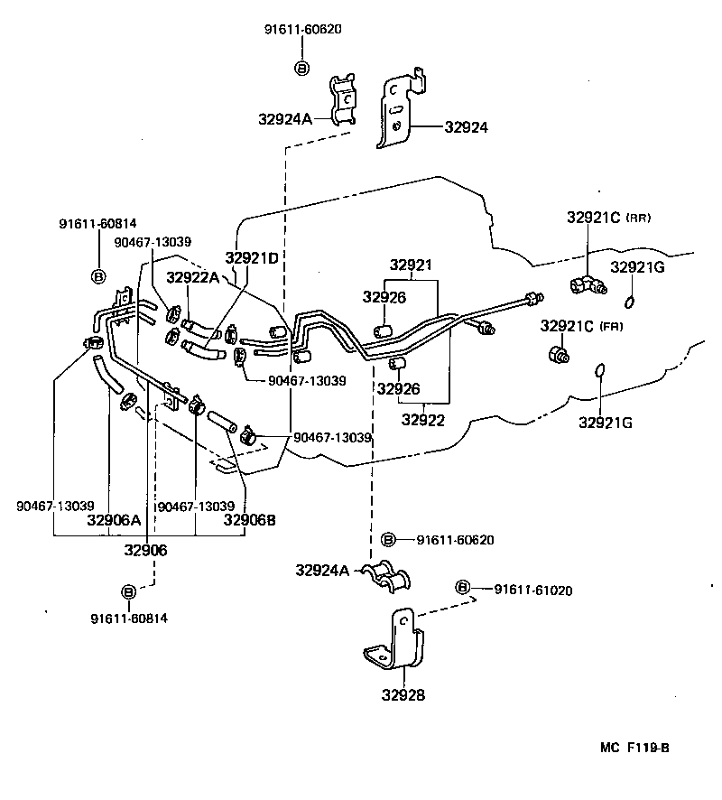  HIACE TRUCK |  OIL COOLER TUBE ATM