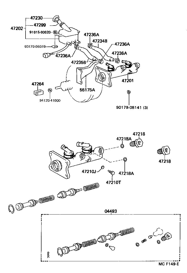  HIACE TRUCK |  BRAKE MASTER CYLINDER