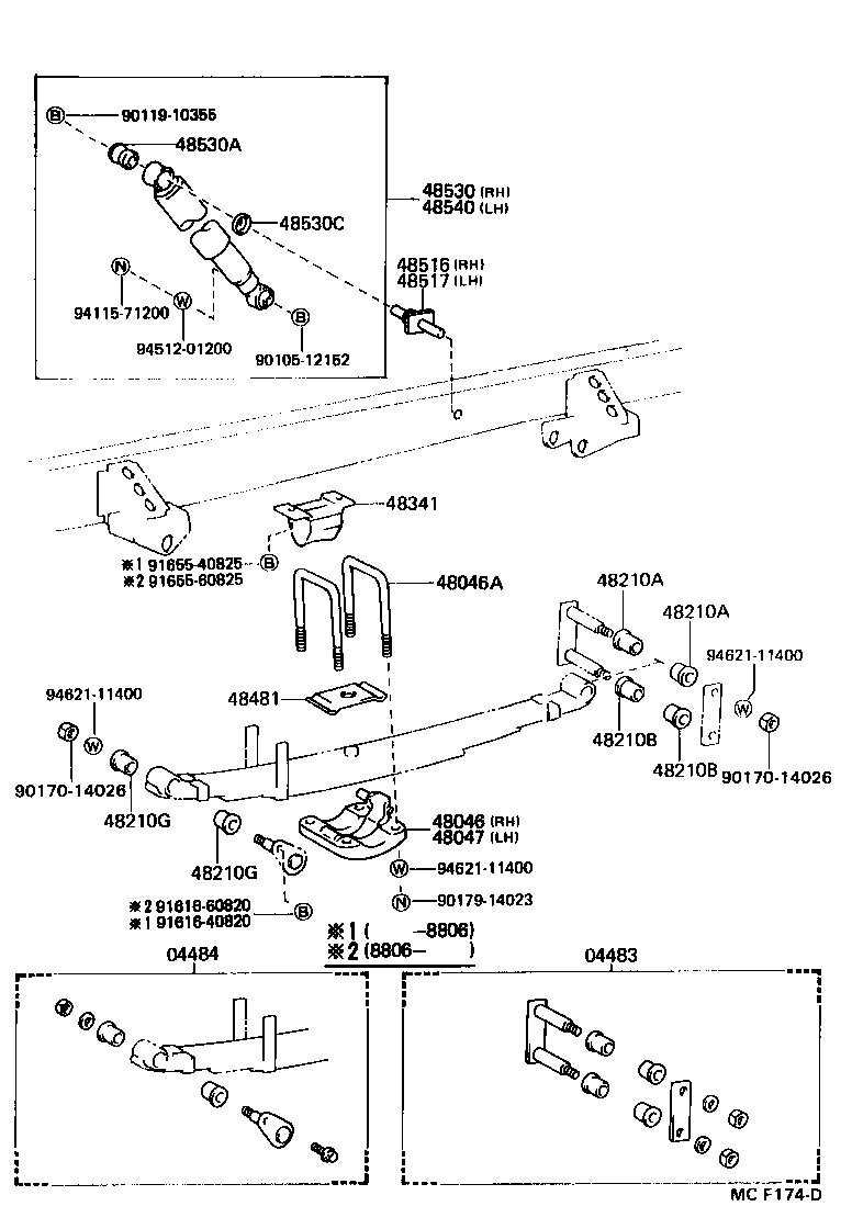  HIACE TRUCK |  REAR SPRING SHOCK ABSORBER