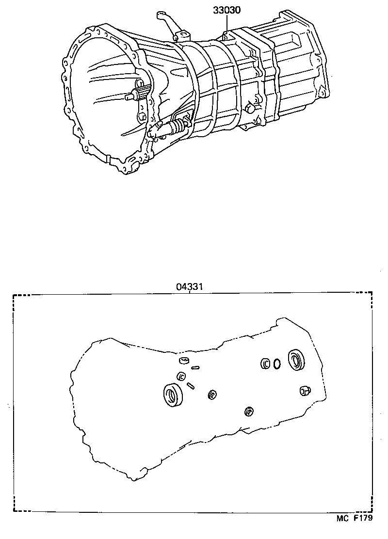  HIACE TRUCK |  TRANSAXLE OR TRANSMISSION ASSY GASKET KIT MTM