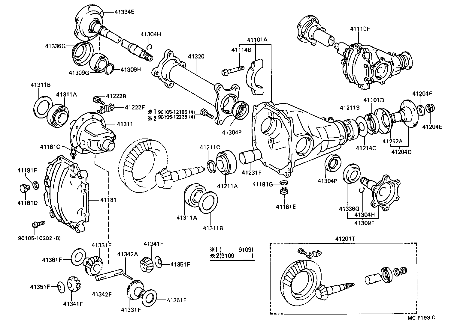  HIACE TRUCK |  FRONT AXLE HOUSING DIFFERENTIAL