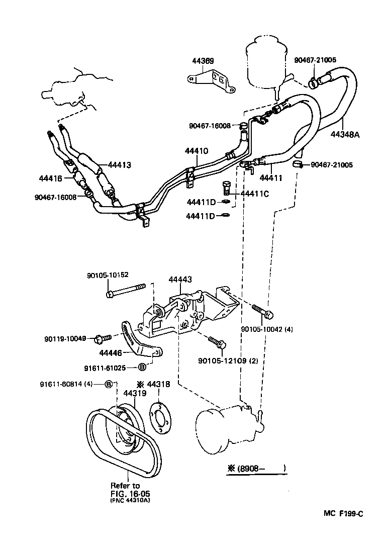  HIACE TRUCK |  POWER STEERING TUBE