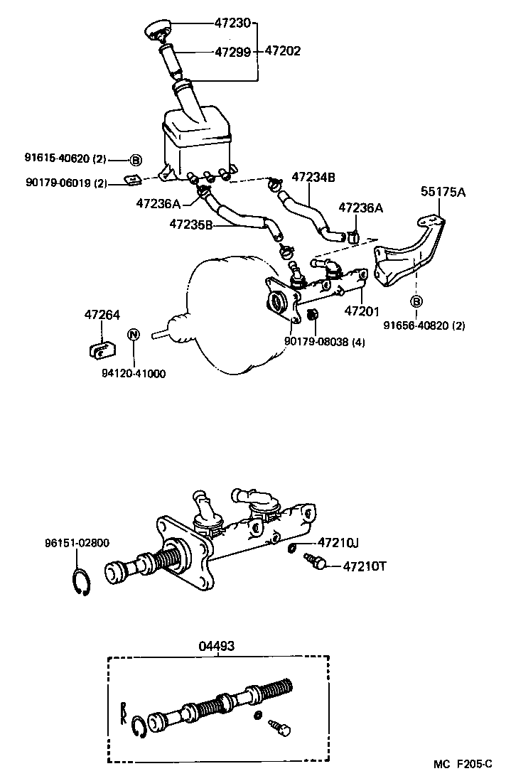  HIACE TRUCK |  BRAKE MASTER CYLINDER