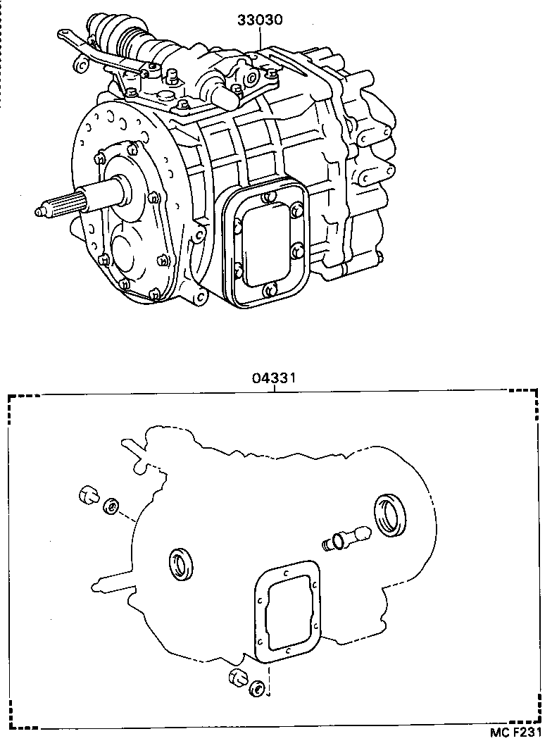  DYNA TOYOACE |  TRANSAXLE OR TRANSMISSION ASSY GASKET KIT MTM