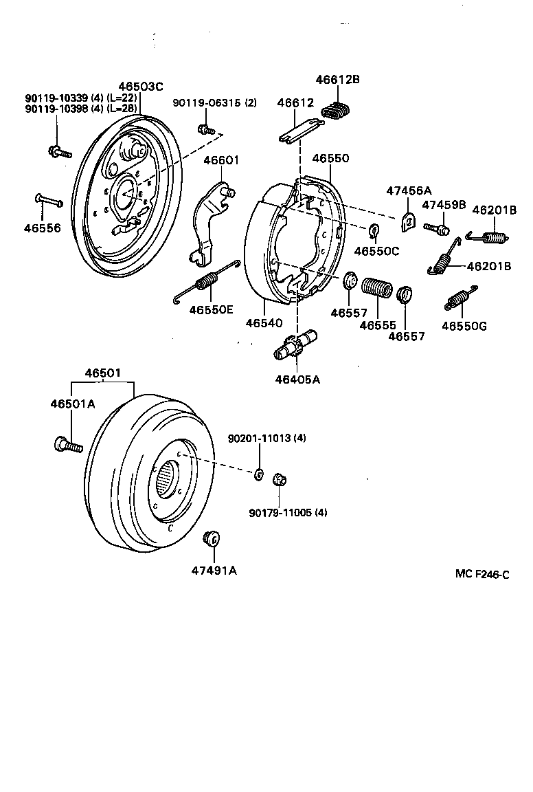  DYNA TOYOACE |  PARKING BRAKE CABLE