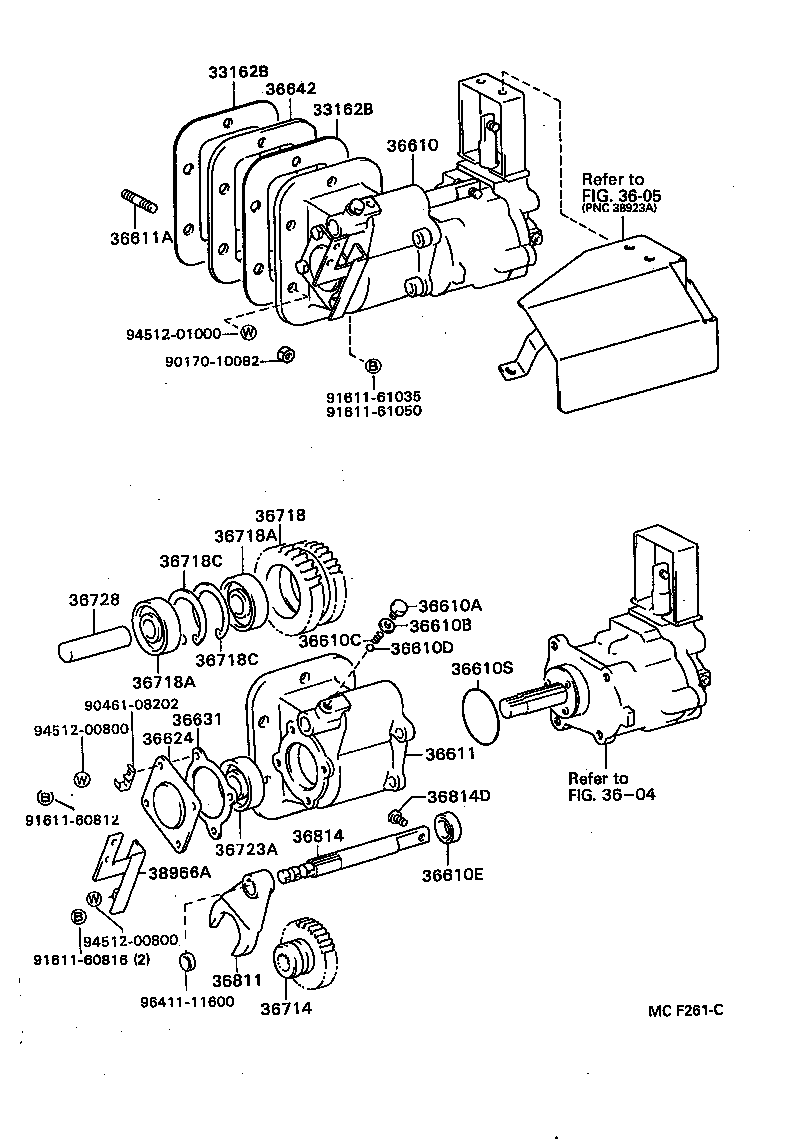  DYNA TOYOACE |  POWER TAKE OFF CASE GEAR