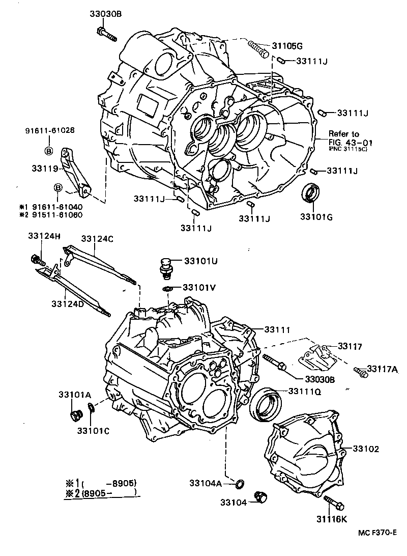  CELICA |  CLUTCH HOUSING TRANSMISSION CASE MTM