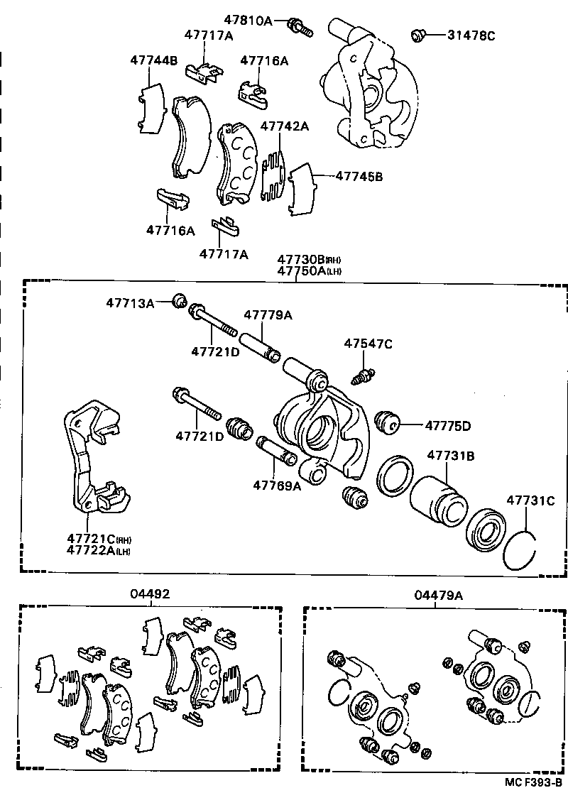  CELICA |  REAR DISC BRAKE CALIPER DUST COVER